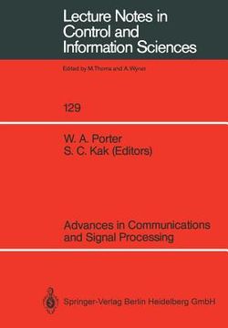portada advances in communications and signal processing (en Inglés)