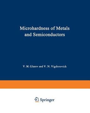 portada Microhardness of Metals and Semiconductors (en Inglés)