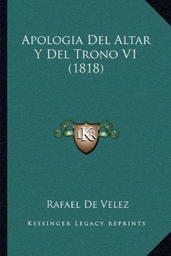 portada Apologia del Altar y del Trono v1 (1818)