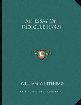portada an essay on ridicule (1743) (en Inglés)