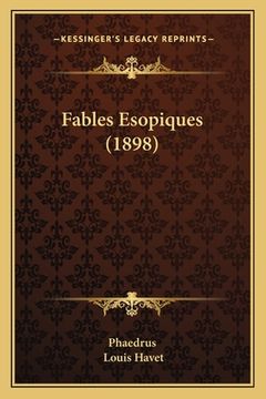 portada Fables Esopiques (1898) (en Francés)