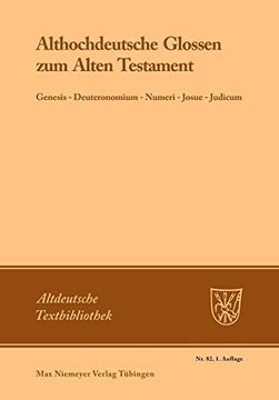 portada Althochdeutsche Glossen zum Alten Testament 