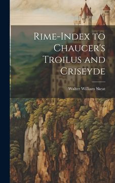 portada Rime-Index to Chaucer's Troilus and Criseyde