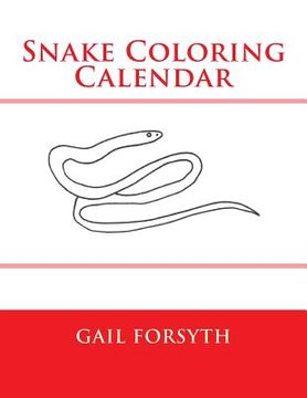 portada Snake Coloring Calendar (in English)