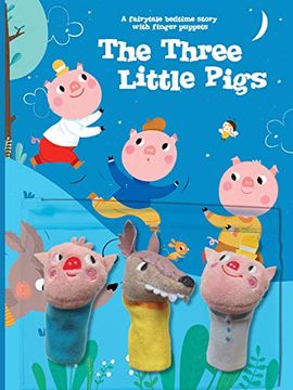 portada Three Little Pigs (a Fairy Tale Bedtime Story With Fingerpuppets) (en Inglés)