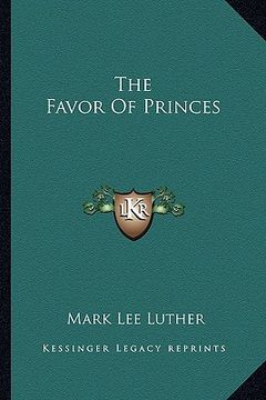 portada the favor of princes (en Inglés)