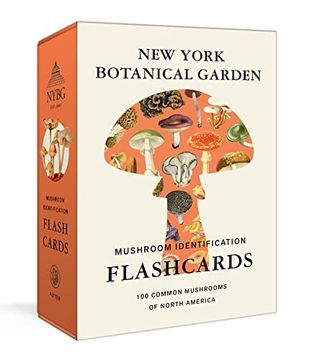 portada New York Botanical Garden Mushroom Identification Flashcards: 100 Common Mushrooms of North America (en Inglés)