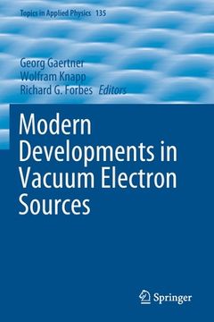 portada Modern Developments in Vacuum Electron Sources (en Inglés)