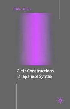 portada cleft constructions in japanese syntax (en Inglés)
