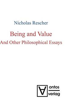 portada Being and Value and Other Philosophical Essays (en Inglés)
