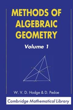 portada Methods of Algebraic Geometry: Volume 1 Paperback: Vol 1 (Cambridge Mathematical Library) (in English)