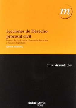 portada lecciones de derecho procesal civil (6ª ed. - 2012) (in Spanish)