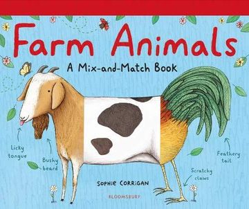 portada Farm Animals: A Mix-And-Match Book (en Inglés)