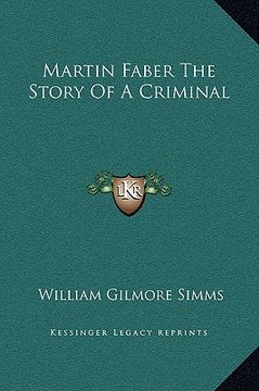 portada martin faber the story of a criminal (en Inglés)