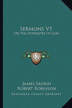 portada sermons v1: on the attributes of god (en Inglés)