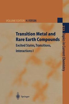 portada transition metal and rare earth compounds: excited states, transitions, interactions i (en Inglés)