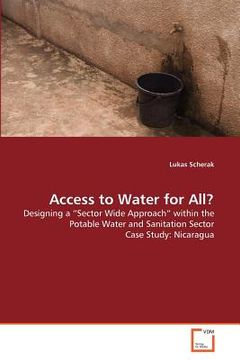 portada access to water for all? (in English)