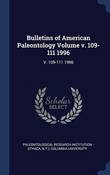 portada Bulletins of American Paleontology Volume v. 109-111 1996
