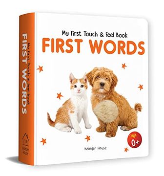 portada My First Book of Touch and Feel-First Words: Touch and Feel Board Book for Children