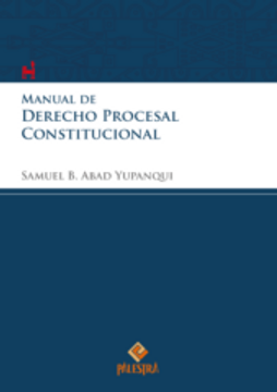 portada Manual de derecho procesal constitucional