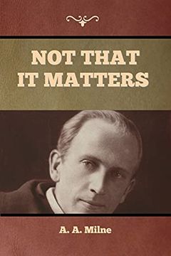 portada Not That it Matters (in English)