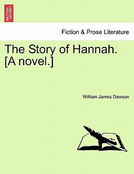 portada the story of hannah. [a novel.] (en Inglés)