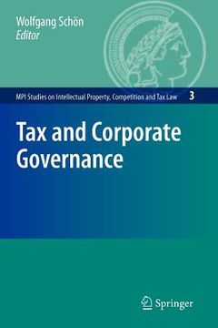 portada tax and corporate governance (en Inglés)
