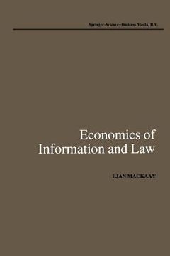 portada Economics of Information and Law (en Inglés)