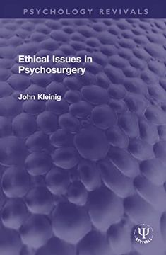 portada Ethical Issues in Psychosurgery (Psychology Revivals) (en Inglés)