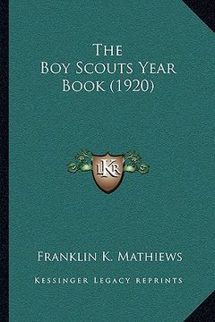 portada the boy scouts year book (1920) (in English)