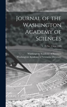 portada Journal of the Washington Academy of Sciences; v. 79 no. 3 Sept 1989