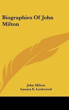 portada biographies of john milton (en Inglés)