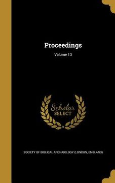 portada Proceedings; Volume 13 (en Inglés)