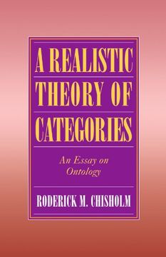 portada A Realistic Theory of Categories: An Essay on Ontology (en Inglés)