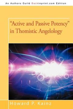 portada active and passive potency in thomistic angelology