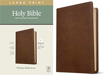 portada Nlt Large Print Thinline Reference Bible, Filament Edition (in English)
