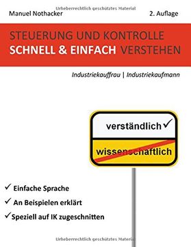 portada Steuerung und Kontrolle schnell & einfach verstehen - Industriekauffrau / Industriekaufmann (en Alemán)