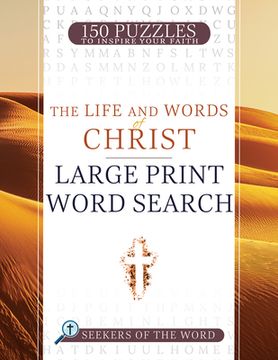 portada The Life and Words of Christ: Large Print Word Search (in English)