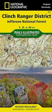 portada Clinch Ranger District Map [Jefferson National Forest] (en Inglés)