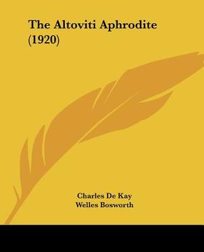 portada the altoviti aphrodite (1920) (en Inglés)