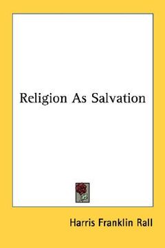 portada religion as salvation (en Inglés)