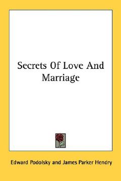 portada secrets of love and marriage (en Inglés)