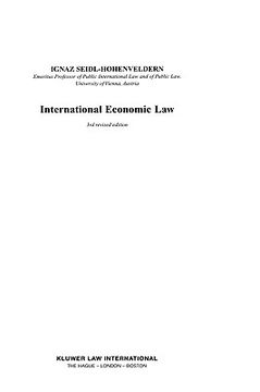 portada international economic law, 3rd revised edition (en Inglés)