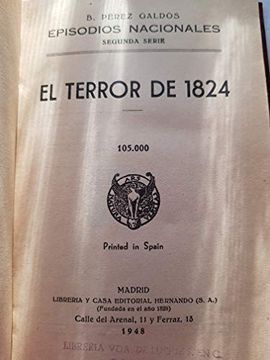 portada El Terror de 1824. Episodios Nacionales 17