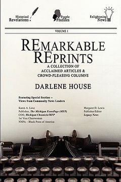 portada remarkable reprints: a collection of acclaimed articles and crowd-pleasing columns
