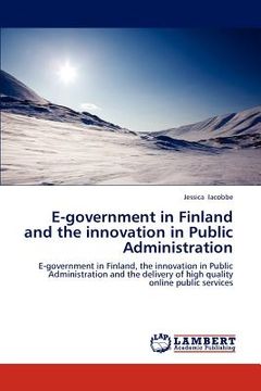 portada e-government in finland and the innovation in public administration