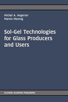 portada sol-gel technologies for glass producers and users (en Inglés)