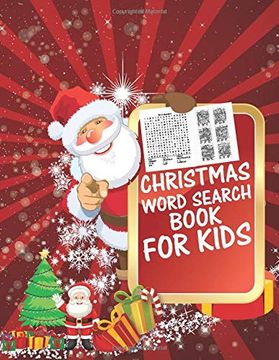 portada Christmas Word Search Book for Kids: 30 Easy Large Print Word Find Puzzles for Kids: Jumbo Word Search Puzzle Book (8. 5"X11") With fun Themes! (Word. Regular Christmas Coloring Sheets Inside (in English)