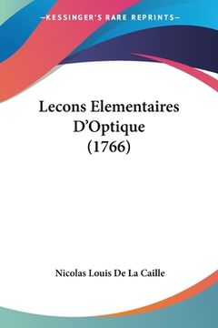 portada Lecons Elementaires D'Optique (1766) (en Francés)