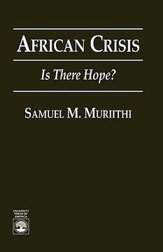 portada african crisis: is there hope? (en Inglés)